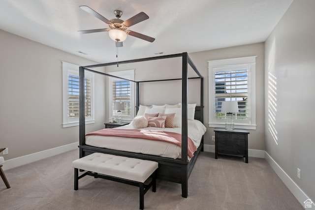 4492 W Enid Dr, South Jordan, UT 84009 - bedroom featuring multiple windows, light carpet, and baseboards