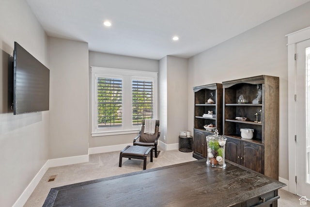 4492 W Enid Dr, South Jordan, UT 84009 - carpeted office space featuring recessed lighting and baseboards