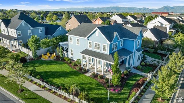4492 W Enid Dr, South Jordan, UT 84009 - aerial perspective of suburban area with a mountain backdrop