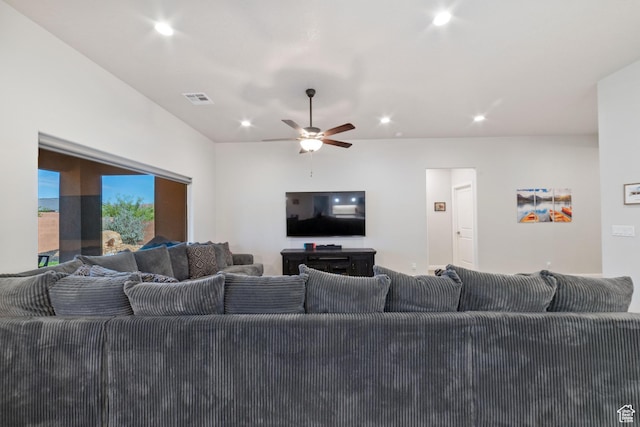 478 S Albano Way, St George, UT 84770 - living room with ceiling fan and recessed lighting