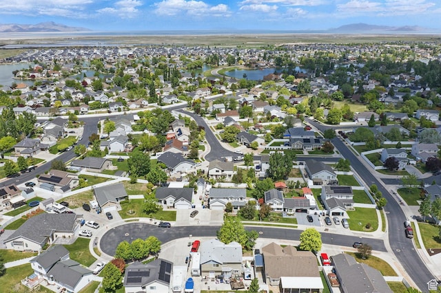 122 W Stern Ct Unit 25, Stansbury Park, UT 84074 - aerial perspective of suburban area featuring a water and mountain view