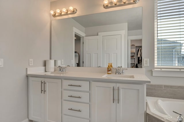 10966 S Coastal Dune Dr, South Jordan, UT 84009 - full bath with double vanity and a bath