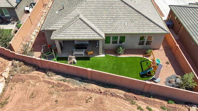 423 W Fitness Way, Ivins, UT 84738 - rear view of property featuring stucco siding and a patio