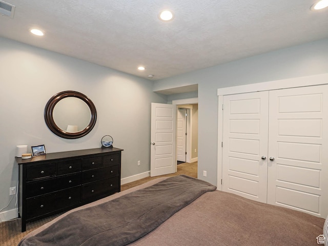 13772 S Kennington Ct E, Draper, UT 84020 - bedroom with baseboards, recessed lighting, and a closet