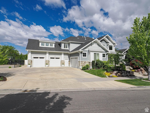 13772 S Kennington Ct E, Draper, UT 84020 - craftsman inspired home featuring stone siding and concrete driveway