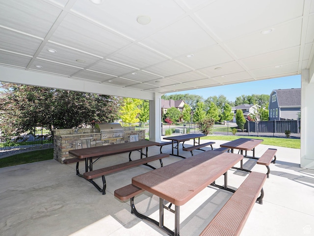 13772 S Kennington Ct E, Draper, UT 84020 - surrounding community featuring an outdoor kitchen, a patio, and outdoor dining area