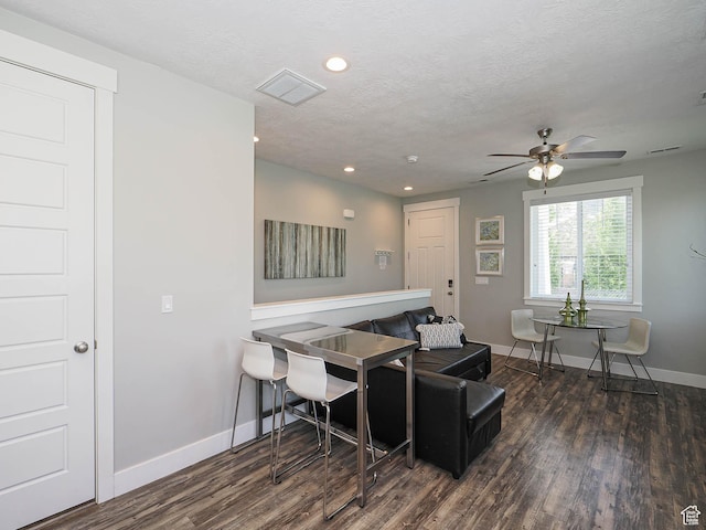 13772 S Kennington Ct E, Draper, UT 84020 - living room with wood finished floors, baseboards, a ceiling fan, and recessed lighting
