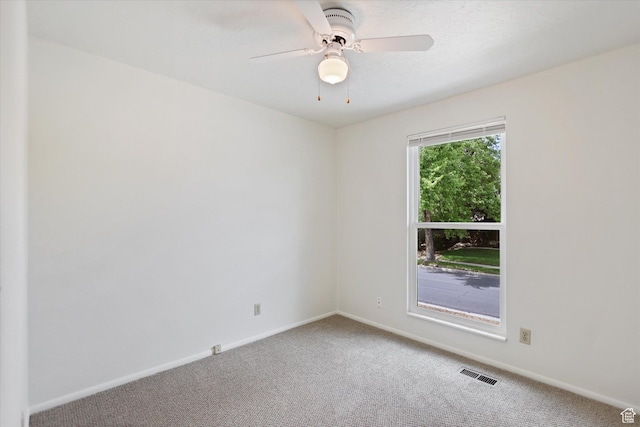 1694 E Plata Way, Sandy, UT 84093 - spare room with carpet floors, baseboards, and ceiling fan