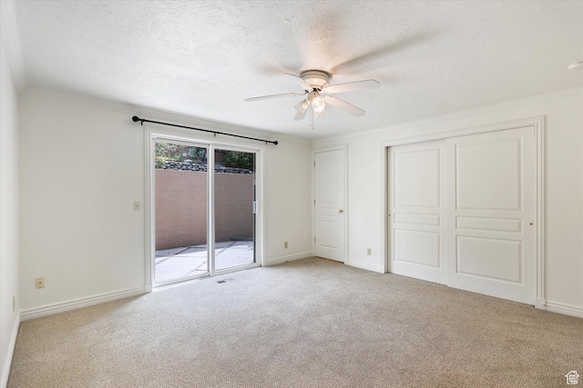 1694 E Plata Way, Sandy, UT 84093 - unfurnished bedroom with access to exterior, carpet, a textured ceiling, and baseboards