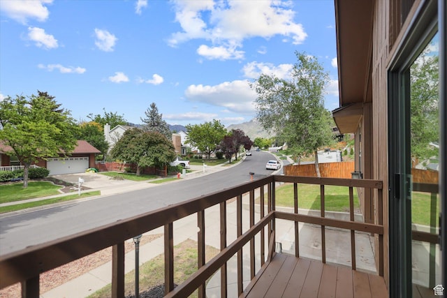 1694 E Plata Way, Sandy, UT 84093 - balcony featuring a residential view and a mountain view