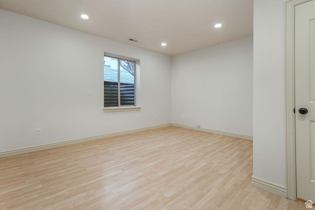 584 S Silver Ln, Alpine, UT 84004 - spare room with light wood finished floors, recessed lighting, and baseboards