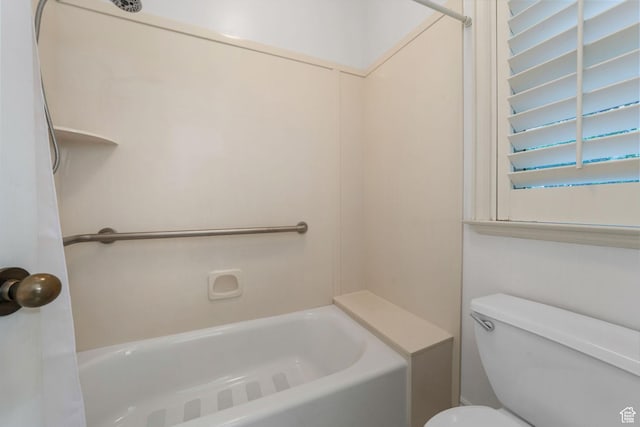 584 S Silver Ln, Alpine, UT 84004 - bathroom featuring toilet and shower / tub combination