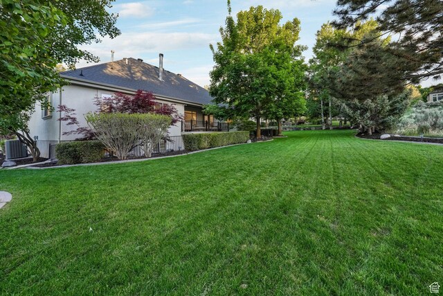 584 S Silver Ln, Alpine, UT 84004 - view of green lawn with central AC