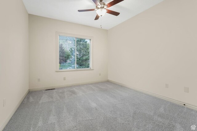 584 S Silver Ln, Alpine, UT 84004 - empty room with carpet, ceiling fan, and baseboards