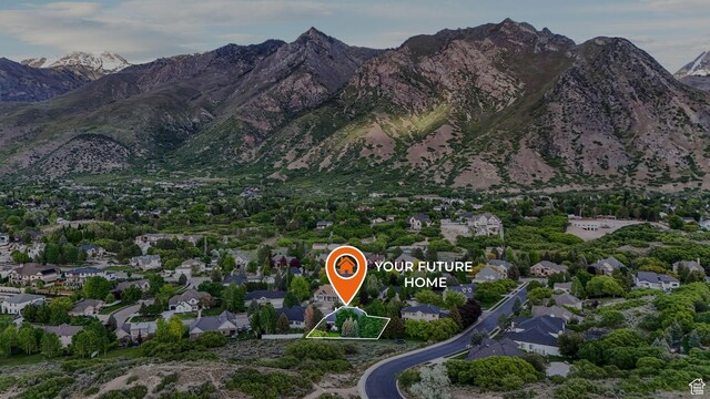 584 S Silver Ln, Alpine, UT 84004 - aerial view of property's location featuring mountains