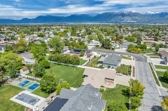 3028 W Viola Ln, Riverton, UT 84065 - aerial perspective of suburban area with mountains