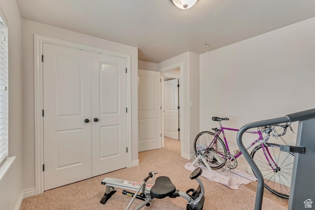 3028 W Viola Ln, Riverton, UT 84065 - workout room featuring carpet flooring and baseboards