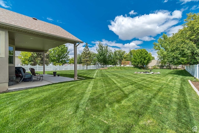 3028 W Viola Ln, Riverton, UT 84065 - view of yard with a patio area