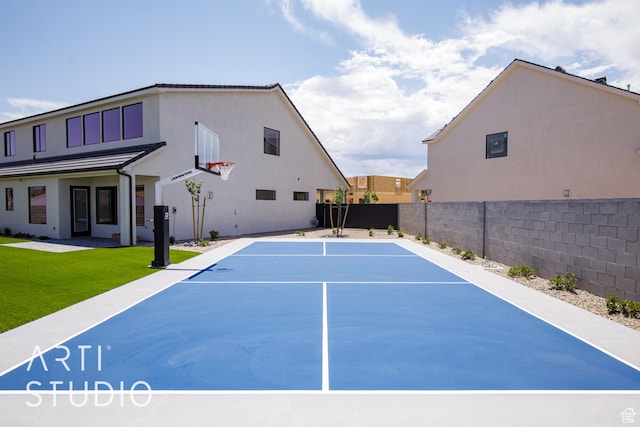 2921 E Yavin Way, St George, UT 84790 - view of sport court featuring basketball hoop