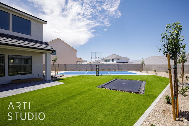 2921 E Yavin Way, St George, UT 84790 - view of yard featuring basketball hoop