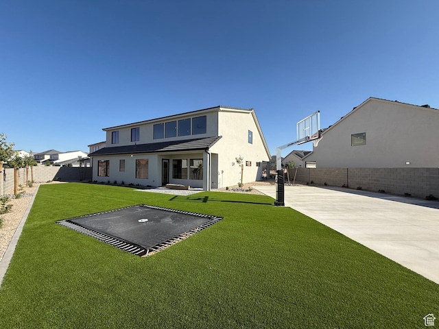 2921 E Yavin Way, St George, UT 84790 - back of property with stucco siding and a patio area