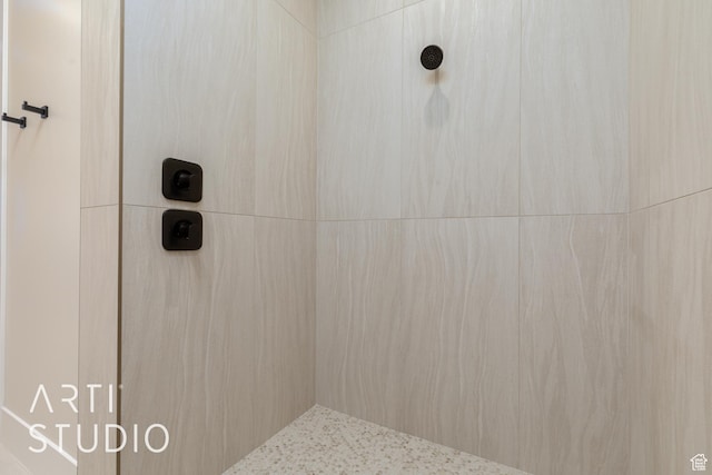 2921 E Yavin Way, St George, UT 84790 - bathroom featuring a tile shower