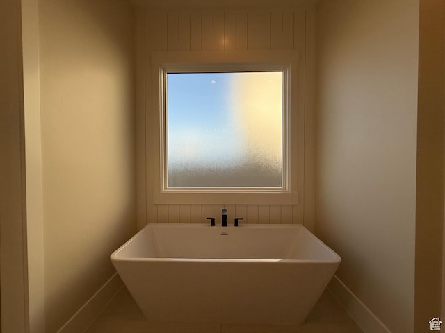 2921 E Yavin Way, St George, UT 84790 - full bathroom featuring baseboards and a freestanding tub