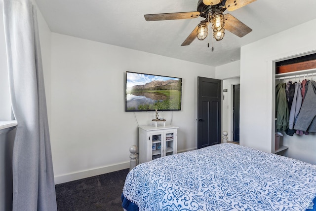 623 N 120 W, Lehi, UT 84043 - bedroom with carpet flooring, baseboards, a closet, and ceiling fan