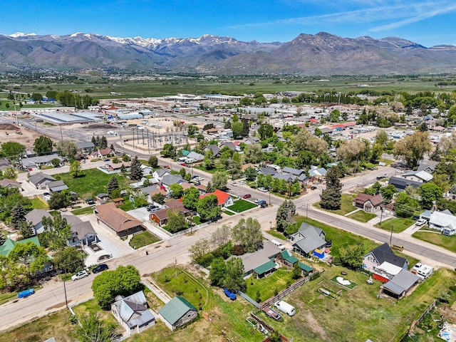 245 S 400 W, Heber City, UT 84032 - aerial perspective of suburban area featuring a mountain backdrop