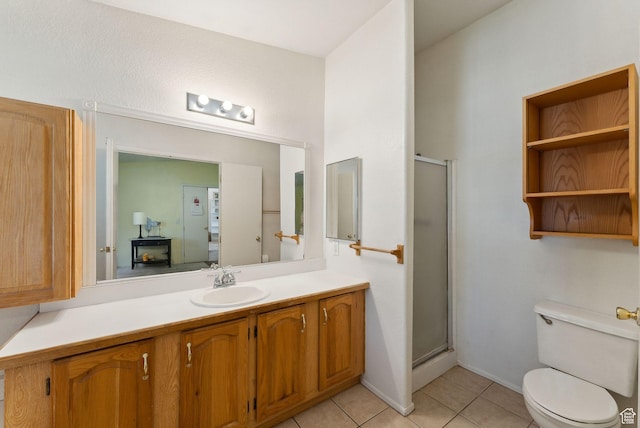 245 S 400 W, Heber City, UT 84032 - full bath featuring tile patterned floors, vanity, toilet, and a stall shower