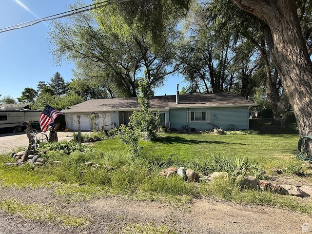 1035 W Main St, Lehi, UT 84043 - ranch-style house with a front lawn