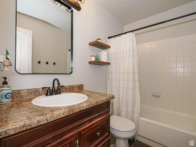 8701 S 1365 W, West Jordan, UT 84088 - full bathroom with vanity, toilet, and shower / bath combo with shower curtain