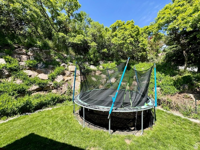 1710 N 2625 E, Layton, UT 84040 - view of grassy yard with a trampoline