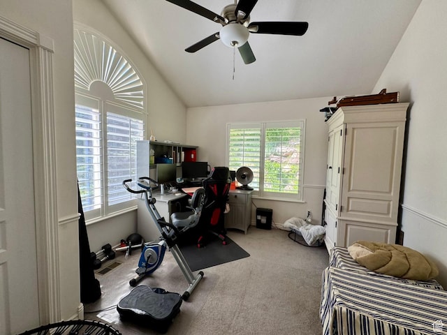 1710 N 2625 E, Layton, UT 84040 - carpeted office with lofted ceiling and ceiling fan