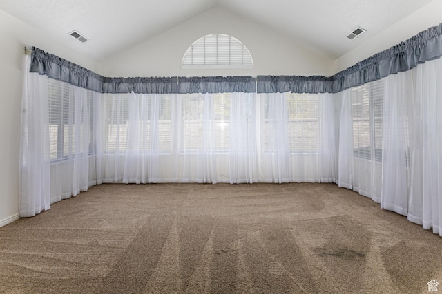 544 W 300 S Unit C, Springville, UT 84663 - carpeted spare room featuring vaulted ceiling and healthy amount of natural light