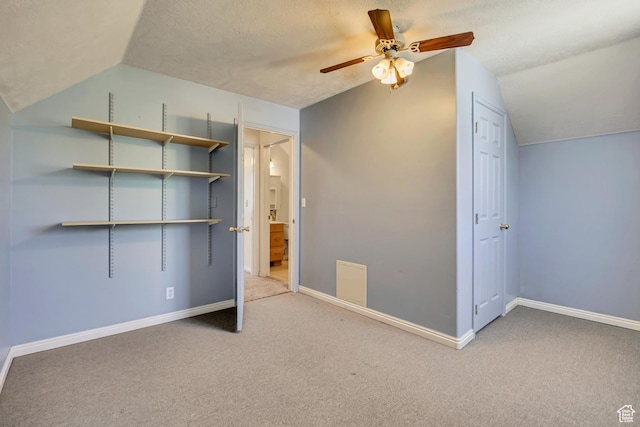 4733 S 3900 W, Roy, UT 84067 - unfurnished bedroom with lofted ceiling, carpet, baseboards, and ceiling fan