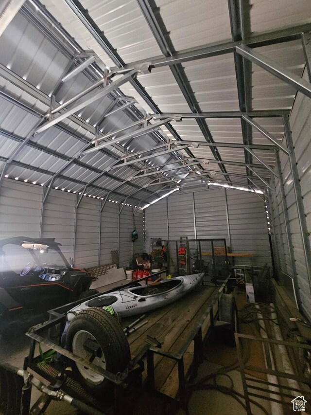 45465 W Airport Rd, Fruitland, UT 84027 - garage with metal wall