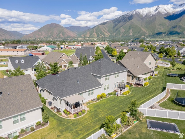 2143 W River Birch Rd, Mapleton, UT 84664 - aerial perspective of suburban area with a mountain backdrop