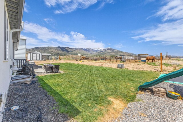 18616 Jefferson Ave, Eagle Mountain, UT 84013 - view of yard featuring a mountain view