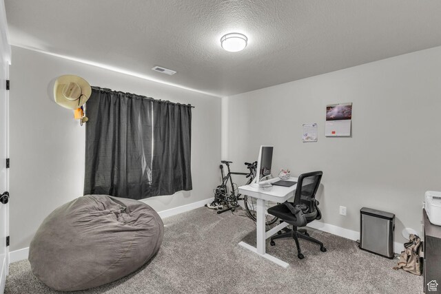 18616 Jefferson Ave, Eagle Mountain, UT 84013 - office space featuring a textured ceiling, carpet, and baseboards