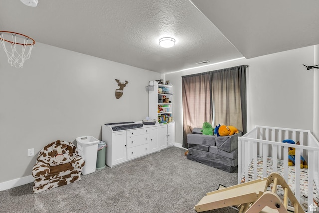 18616 Jefferson Ave, Eagle Mountain, UT 84013 - carpeted bedroom featuring a textured ceiling and baseboards