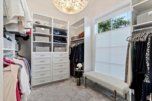 4731 S Marabow Cir, Holladay, UT 84117 - spacious closet featuring light colored carpet and a chandelier