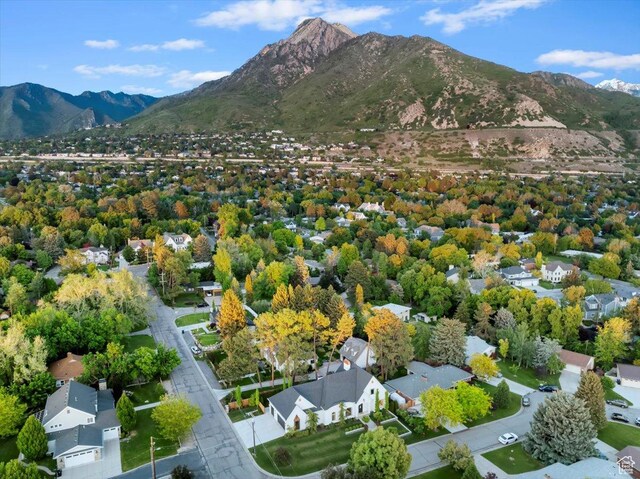 4731 S Marabow Cir, Holladay, UT 84117 - aerial view of residential area featuring a mountain backdrop