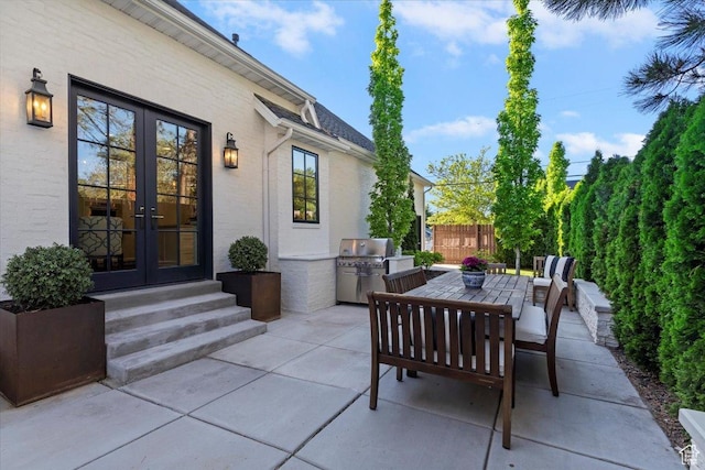4731 S Marabow Cir, Holladay, UT 84117 - view of patio featuring french doors