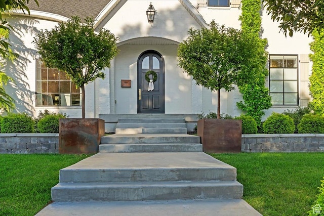 4731 S Marabow Cir, Holladay, UT 84117 - property entrance with a lawn and stucco siding