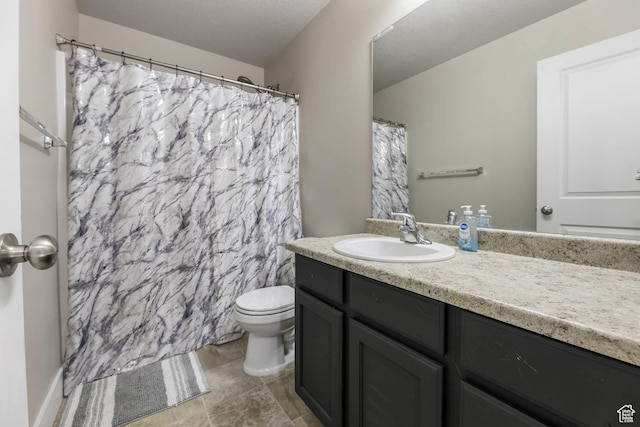 5564 W Baldrine Ct, Herriman, UT 84096 - bathroom featuring vanity, toilet, and a shower with curtain
