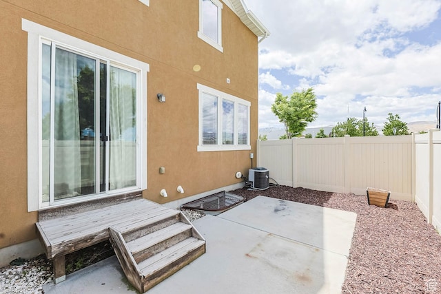 5564 W Baldrine Ct, Herriman, UT 84096 - view of patio / terrace with central AC unit
