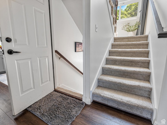 1152 E Gavin Cir, Draper, UT 84020 - staircase featuring wood finished floors