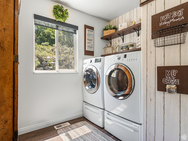 1152 E Gavin Cir, Draper, UT 84020 - laundry room with washer and dryer, wood finished floors, and baseboards