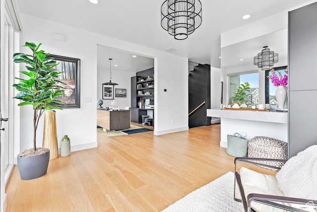1620 W Brevia Ct Unit 25, Lehi, UT 84043 - sitting room featuring light wood-type flooring, recessed lighting, and baseboards